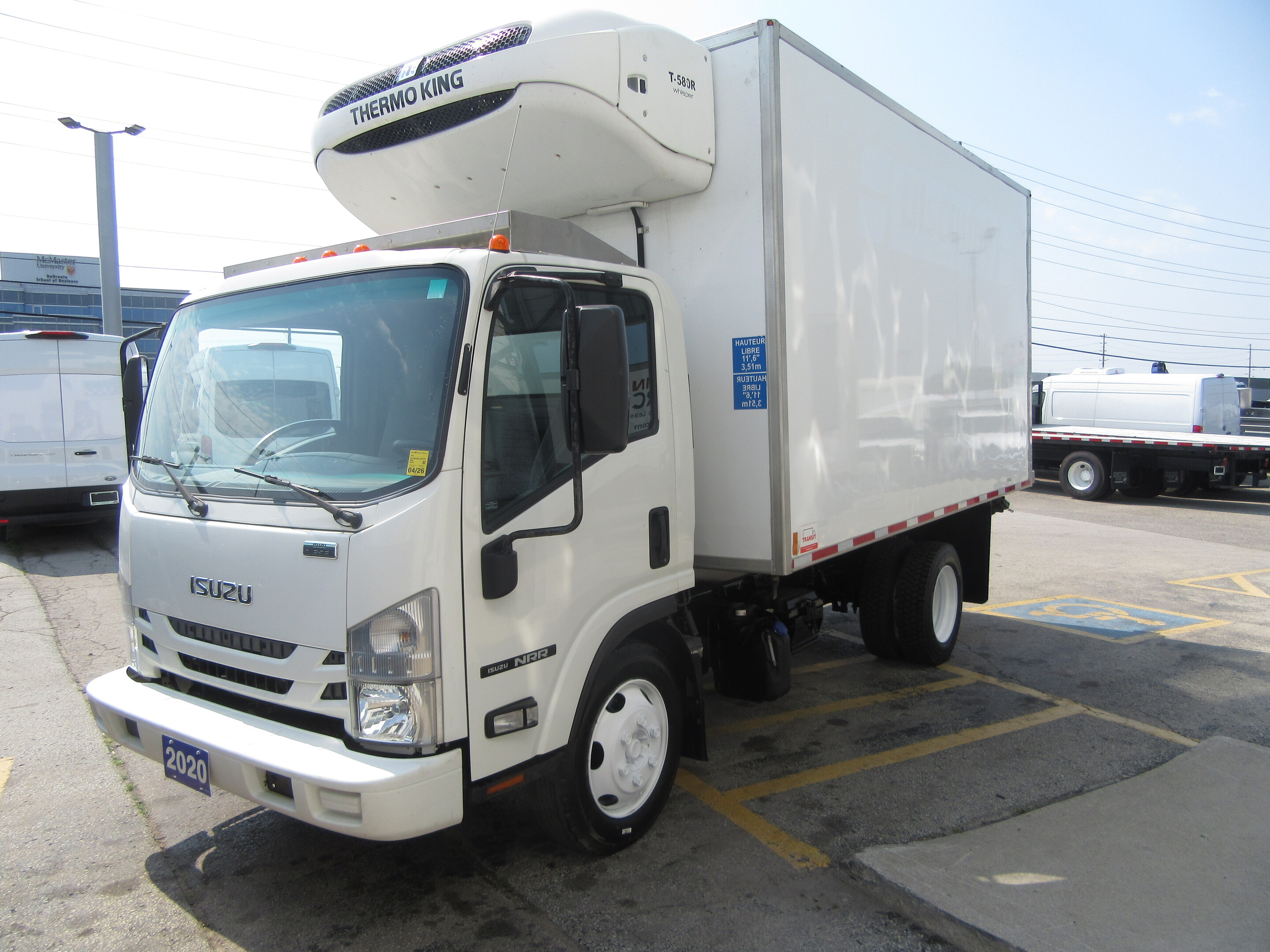 2020 Isuzu NRR NRR DIESEL 14FT THERMO KING T-580R LOW TEMP REEFE alt 5