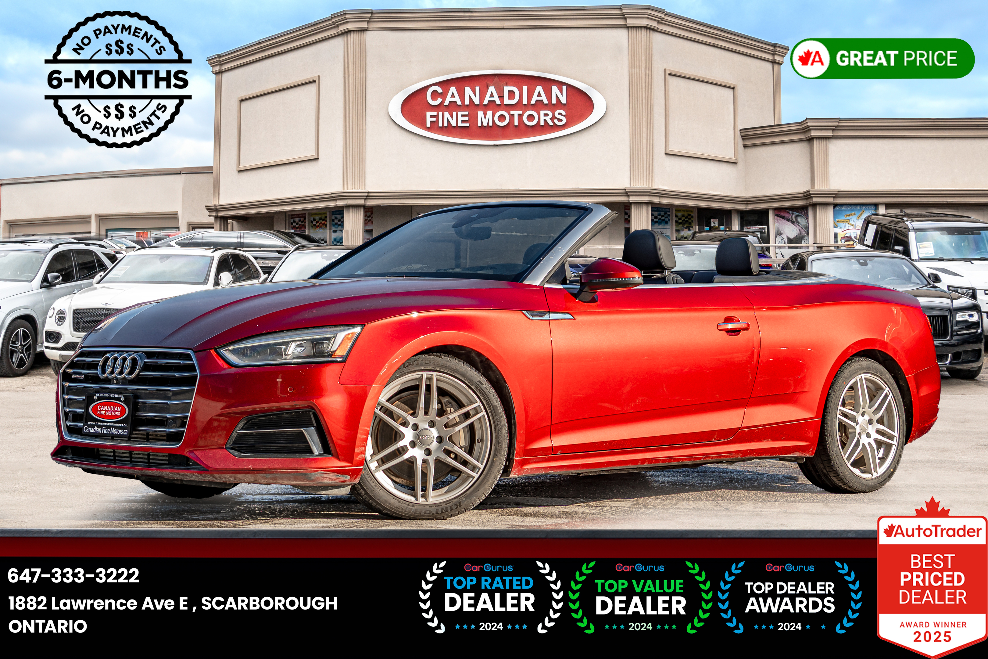 2018 Audi A5 TECHNIK COUPE|CONVERTIBLE|CLEAN CARFAX