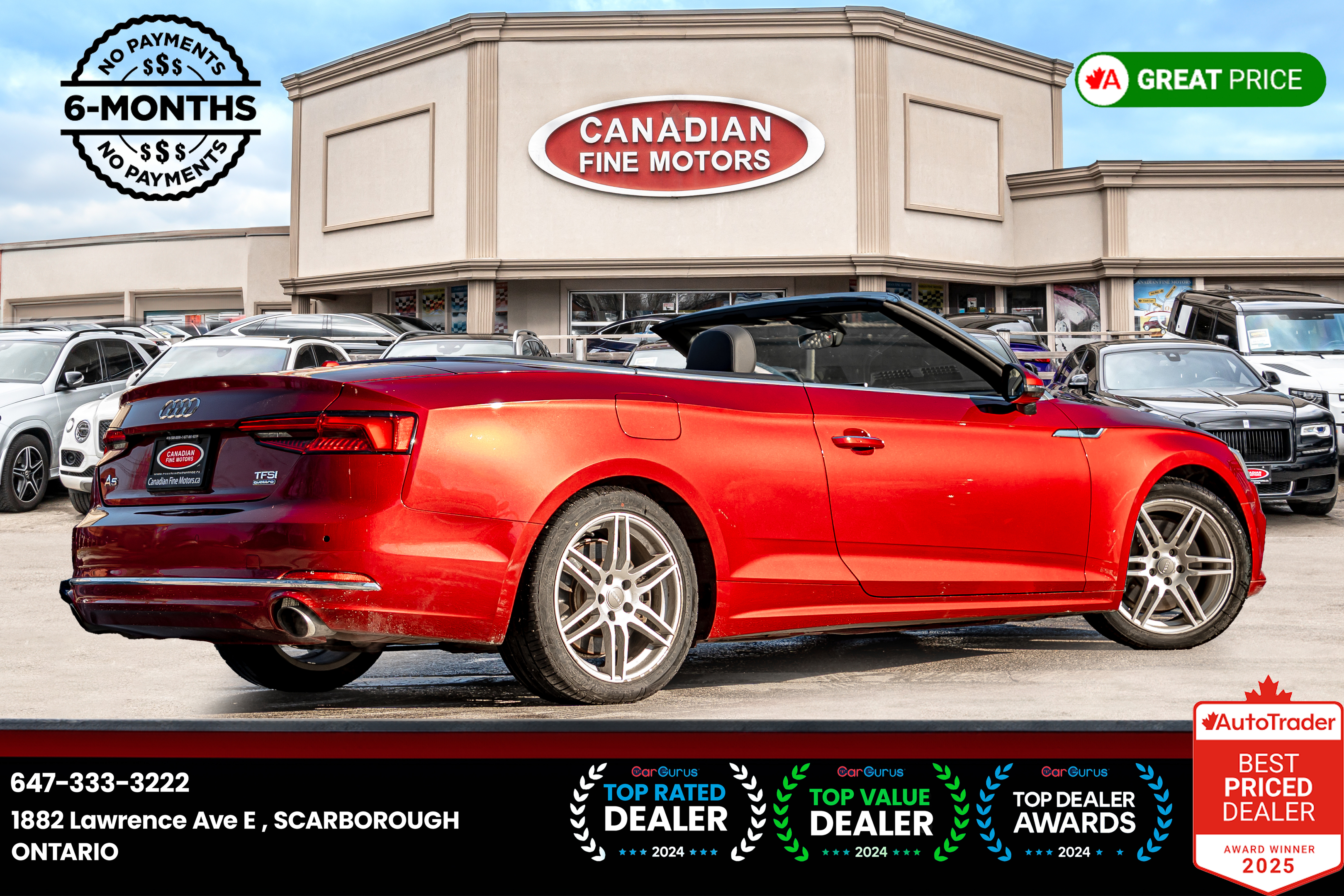 2018 Audi A5 TECHNIK COUPE|CONVERTIBLE|CLEAN CARFAX alt 4