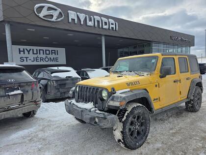 Jeep Wrangler UNLIMITED WILLYS V6 3.6L 4X4 TOIT DUR, VOLANT+BANC