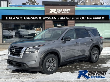 Nissan Pathfinder S AWD 8 PASSAGERS GARANTIE NISSAN 2 MARS 2028 OU 1