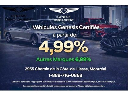 Genesis GV70 3.5T SPORT PLUS AWD 375HP HUD CAM360 CUIR NAPPA NO