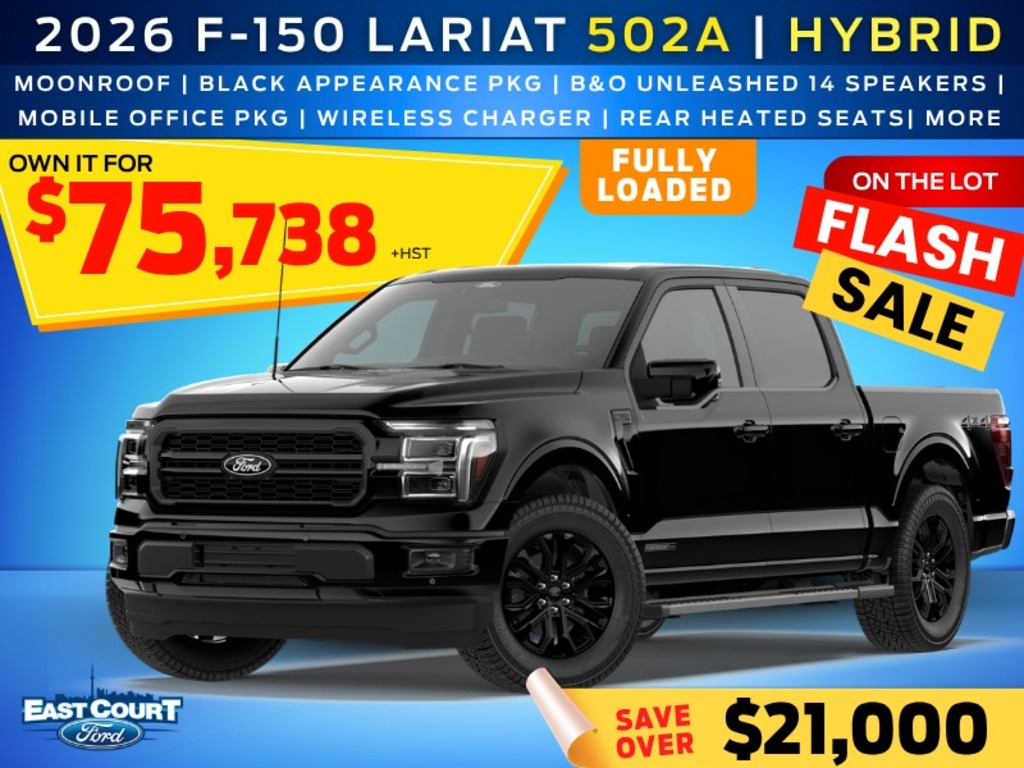 2026 Ford F-150 LARIAT 502A FULLY LOADED / HYBRID / MOONROOF / 1 from